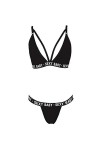 Briskorry Ensemble de lingerie 2 pièces push up soutien-gorge string string sous-vêtements sexy bikini vêtements de nuit sout