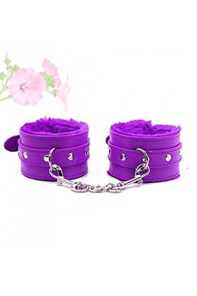 Accessoires de yoga en cuir réglable violet