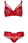obsessive Ensembles Sexy Femme Rouge 829-Set-3 Taille L-XL