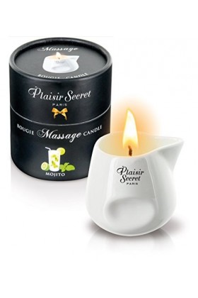 Plaisirs Secrets Bougie de Massage Gourmande Parfum Mojito 80 ml