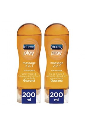 Durex Lubrifiant Massage Stimulant 200 ml x 2 unités