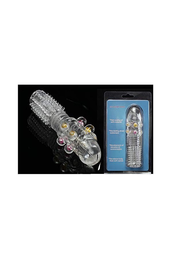Nouvelle Fleur DéPine Transparente PréServatif Masculin PréServatif à Port Unique Contraceptifs Extensibles Pour Retarder L