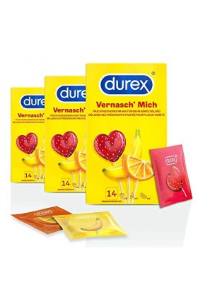 Durex Mange-moi Lot de 3 boîtes de 14 préservatifs