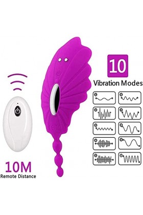 -Jøuet Šexué Mḁstuṛbâteúr Ġøde Stvibrant Femme, Vibromasseurs Papillon Télécommandés, Culotte Vibrante, Vibromasseurs de Poin