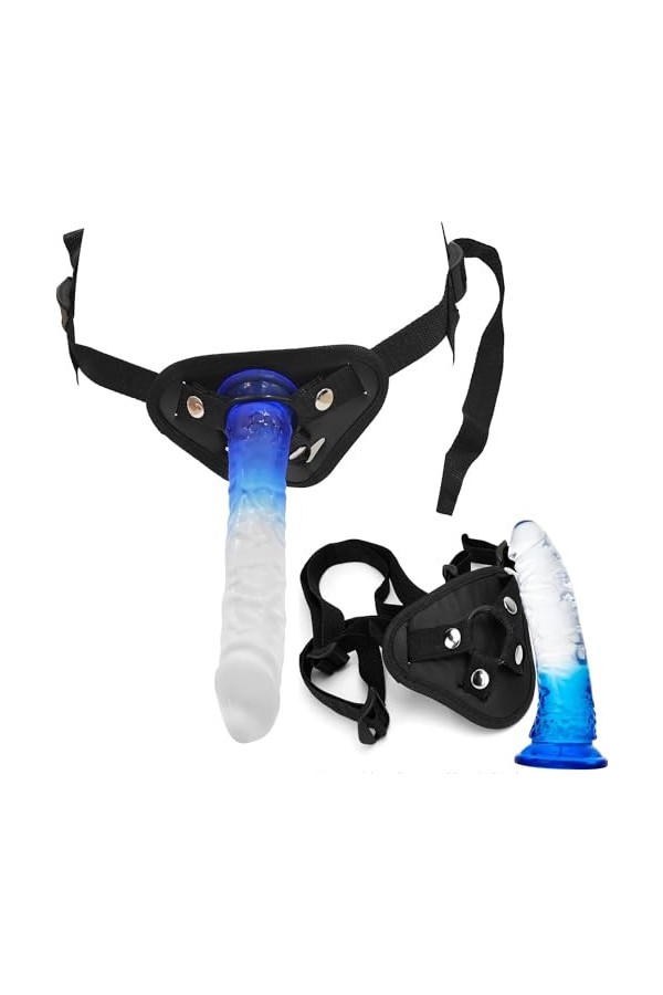 Ensemble de gode réaliste avec Ceinture Gode Femme Sex ?e?liśte Large Godé?i?hets ?en??use ?é?liste Godeś pour Femme