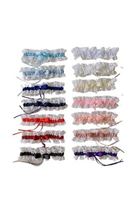 Anneaux de Jambe en Dentelle for Femmes, Jarretelles de Mariage, Jarretelles de Cuisse de mariée, Accessoires Lolita Color :