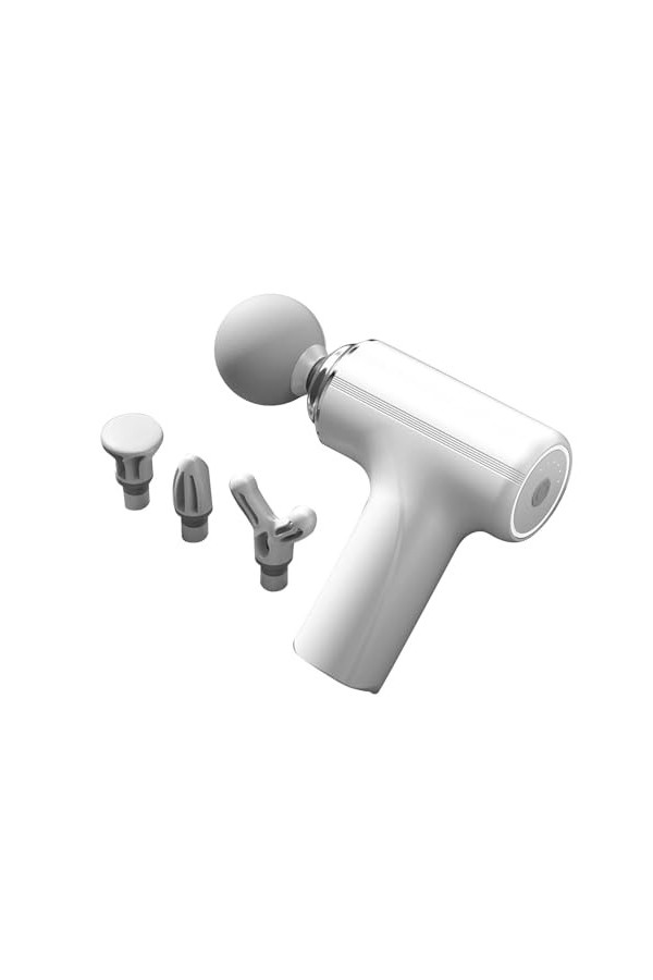 Mini Pistolet De Massage Pour Tissus Profonds, Pistolet De Massage Pour Fascias, 4 Têtes, Réglage de la Force, Vitesse, Réduc