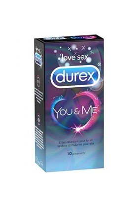 Durex You and Me Préservatifs x10 lot de 2 