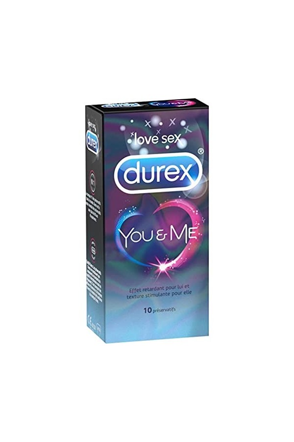 Durex You and Me Préservatifs x10 lot de 2 