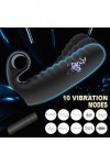 HytTer Finger Massage Stimulateur Doigt Vibrateur En Silicdoigt Ｖîbrant Sêxuêl Fémmé Ｖîbrö-Ｍássëúr Clítörìdíën Pöînt G Puissa