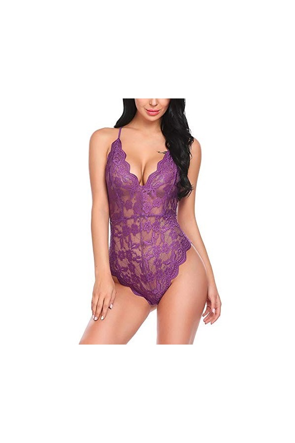 sous Vetement Sexy Femme Babydoll Femme Lingerie Sexy Vêtements De Nuit en Dentelle Vêtement De Nuit Vêtements Wetlook Perspe
