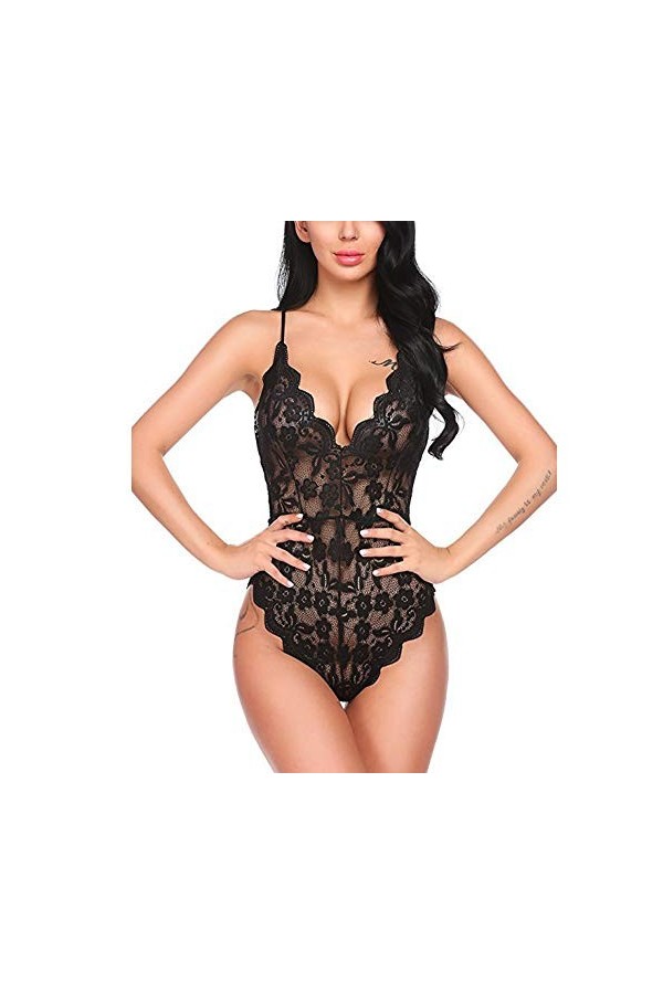 Tenue Sexy Ensemble de Lingerie Sexy pour Femmes Lingerie Sexy, Lingerie Sexy Une pièce en Dentelle, Lingerie Sexy de boîte d