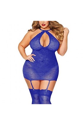 sous-vêtements Sexy pour Femmes, Ensembles de Robe, Lingerie Sexy, vêtements de Nuit en Dentelle, Ensemble Jarretelles de Per