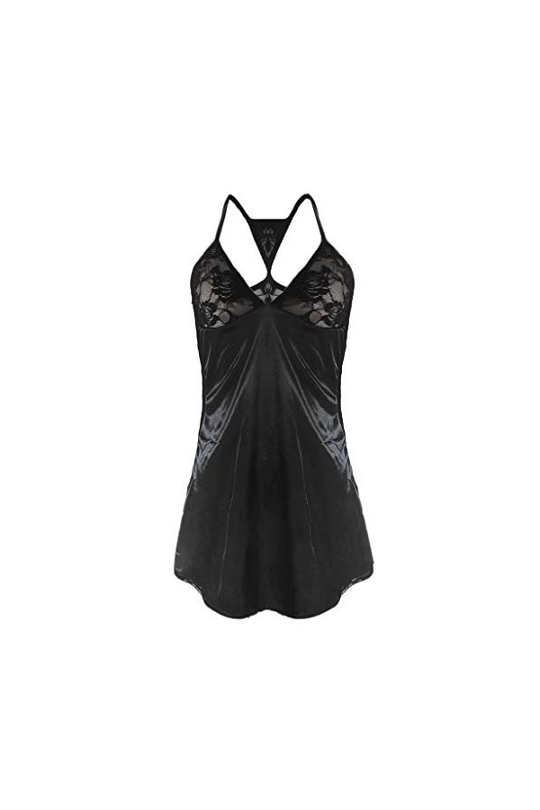 Lingerie pour femme - Lingerie plus string en dentelle tendance en soie - Ensemble de sous-vêtements sexy pour femme, violet,