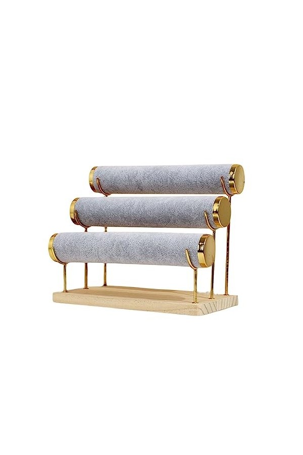 AUklOPVZZ Bracelet collier présentoir 3 couches porte-bijoux Bracelets bracelet support gain de place pour la maison commode,