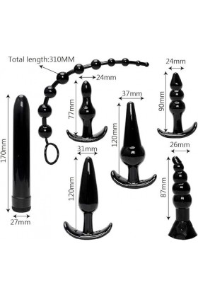 XaiYimee Boule de Silicone Intéressante Outil de Détente 8 Pièces Plúg Ànâlé Bǚtt Ànâl Sèxtôyse