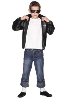 Grease Kids T-Birds Jacket, Black, with Logo, TODDLER