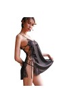 SUNMME Ensemble de Lingerie Sexy pour Femme - Lingerie Sexy - Sexe croisé - Lingerie Sexy - Bretelles en Soie - Bretelles Sex