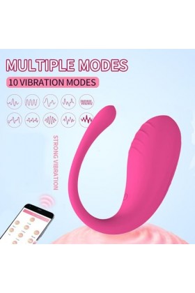 Víbrømạsséụrs Feminin à Distance Dîscret Ṽibròḿassëur Telecommande Va Et Vient O?uf Vǐbrant Connecté Telephone Sëx Tôýs APP 