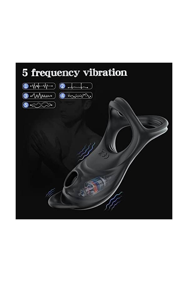 - Ś-Éx Tøyș Ġọdẹṃiche Enorme Mâssêur Ânnêau Anneau Vibrant En Silicone Premium Cli-Toris Anneau de Massage Étanche,Vibrant Cö