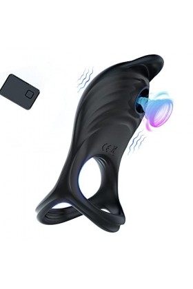 - Ś-Éx Tøyș Ġọdẹṃiche Enorme Anneaux Pour Le Plaisir Anneau de En Silicone Couple 5 Vitesses Vibrant Cli-Toris Anneau de Mass