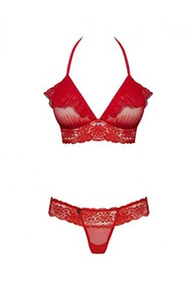 Obsessive Ensemble soutien-gorge pour femme. - Rouge - 38