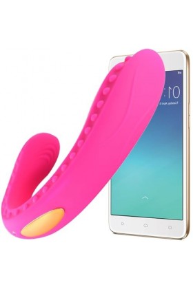 Mini V???????????s F?minin Connecté Telephone Oé?f ??br?nt F?mme Sans Fil Telephone, Silicone œuf Vîb?ant F?mme à Distance av