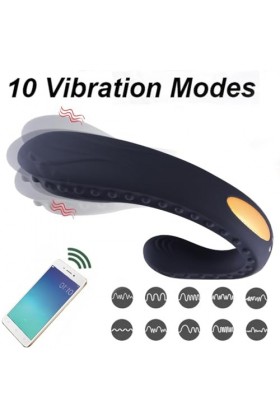 Noir Silicone Oℯuf ???ℝ?ℕ? Connecté Telephone Longue Distance Application, Oℯuf V??????????? Connecté, Vibrømássêurs Fêminin 