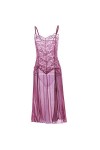 JUGUU Ensembles Sexys-6Xlsexy Babydoll Transparent Lingerie Sexy en Dentelle-Violet Clair_3XL