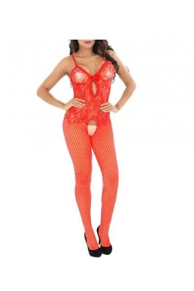 HASU Nuisette Érotique Maille Bodystocking&nbsp;&nbsp;&nbsp;Lingerie Sexy pour Les Femmes Dentelle Bas Résille Teddy Robe Érotique pour Les 
