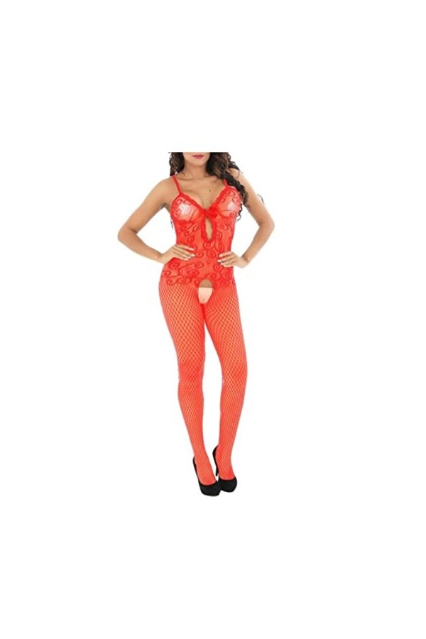 HASU Nuisette Érotique Maille Bodystocking&nbsp;&nbsp;&nbsp;Lingerie Sexy pour Les Femmes Dentelle Bas Résille Teddy Robe Érotique pour Les 