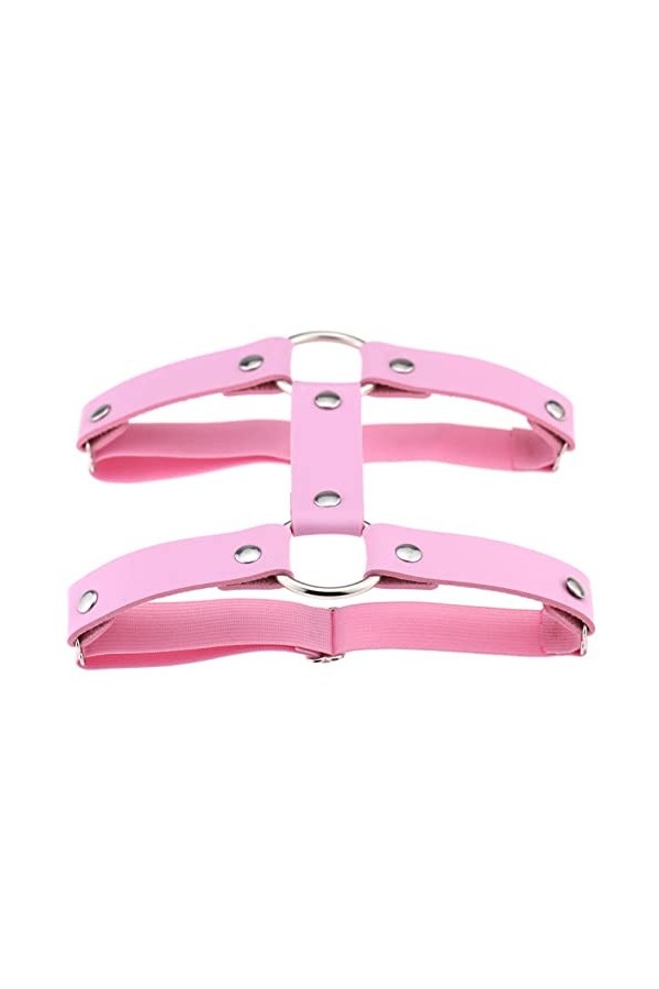 Porte-Jarretelles en Cuir pour Femmes et Filles, Punk, Anneau de Cuisse Rond Sexy, Anneau de Pied, Porte-Jarretelles à Double