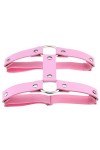 Porte-Jarretelles en Cuir pour Femmes et Filles, Punk, Anneau de Cuisse Rond Sexy, Anneau de Pied, Porte-Jarretelles à Double