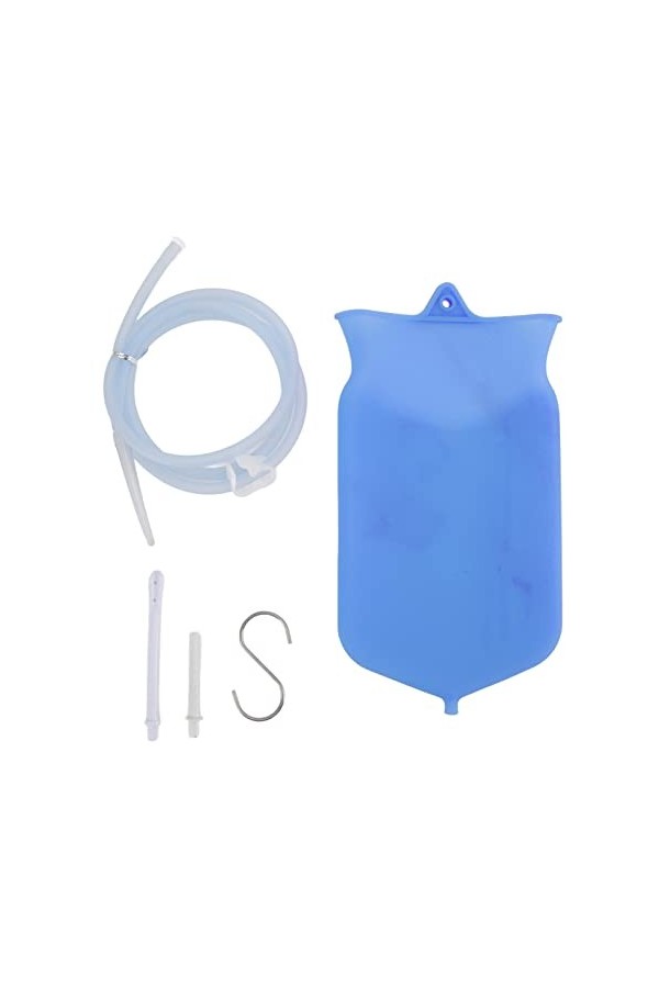 Xcello Kit De Sac De Lavement En Silicone Pour le Nettoyage du Côlon, Produits De Soins De Santé Portables à Domicile, 2L A-B