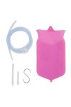 Xcello Kit De Sac De Lavement En Silicone Pour le Nettoyage du Côlon, Produits De Soins De Santé Portables à Domicile, 2L A-B