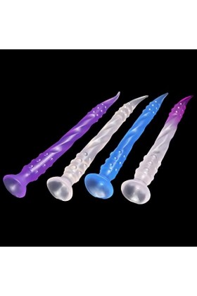 Jouet de relaxation granule de massage des bosses extra-long fileté en 4 couleurs et 3 tailles,Blanc,M