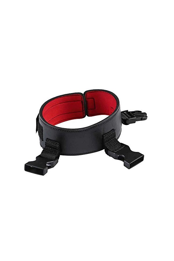 Ensemble de 7 pièces de literie en peluche noir et rouge Mains et pieds attachants Jouets de couple Produits pour adultes pou