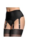 Premier Lingerie Porte-jarretelles 6 sangles en lycra NDL2 - Noir - XX-Large