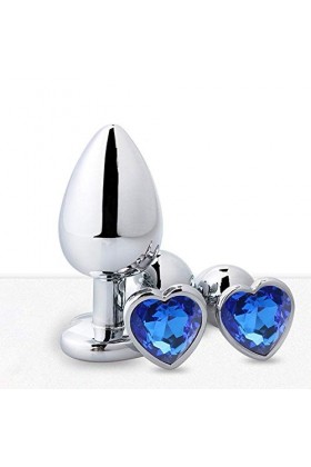 Perles BûttPlug en Acier Inoxydable 3PCS Crystal, adaptées aux Couples pour améliorer lélasticité de la Hanche
