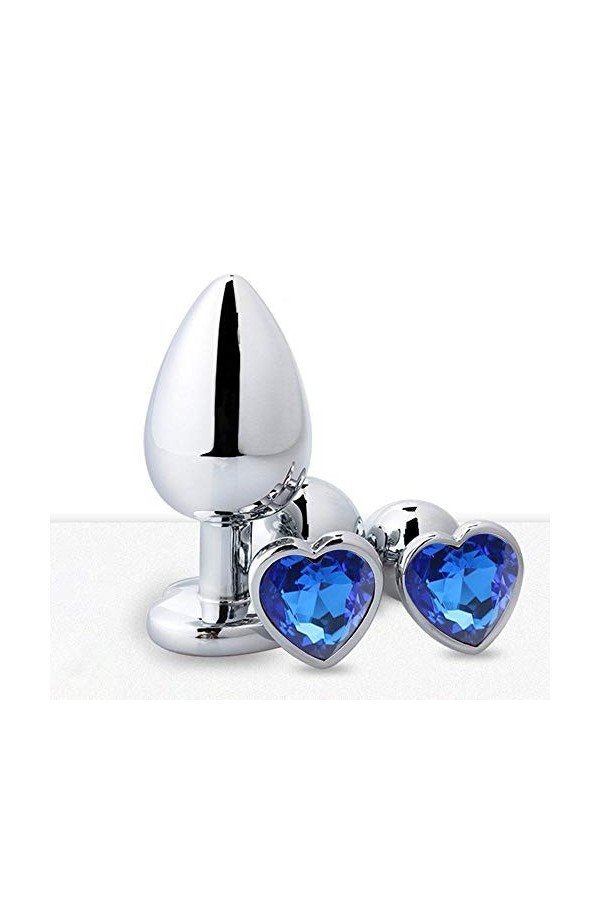 Perles BûttPlug en Acier Inoxydable 3PCS Crystal, adaptées aux Couples pour améliorer lélasticité de la Hanche