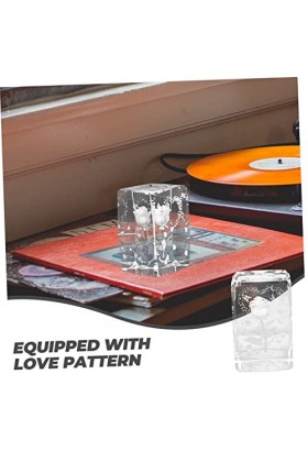 Mobestech Ornements en Cristal Accessoires pour La Maison Figurines De Fleurs en Cristal Figurines Soufflées à La Main Cadeau