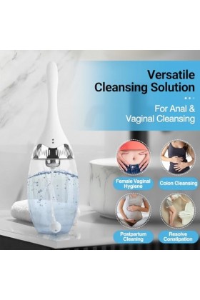 Kit de Lavement et Douche Vaginale par Tilcare - Douche Anale Electrique avec 3 Réglages de Vitesse et Télécommande - Lavemen