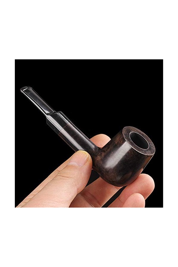 N A Tuyaux de Tabac en Bois Faits à la Main, Pipe à Fumer du Tabac Pipe à Cigarette exquise Conception de Motif de Sculpture 