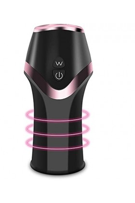 Homme electrique Vibrant 360°stimulateur de gland Coupe davion Rechargeable USB
