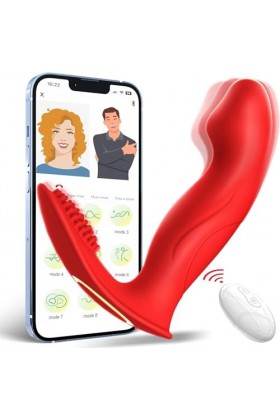 Jouet vibrateur portable Vibromasseurs Feminin Vibromasseurs Clitoridienne Point G pour Femme avec APP à Distance,