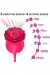 Vibrateur avec 10 Modes de sucer Sừceừr Vîbrant Stíｍừlateừr Femme Clitǒridien Pôînt Ġ Silicone Sêxtǒyes pour Couple Plàîsir V