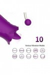 Vibrateur avec 10 Modes de sucer VîBR-Ṍ-m-àSSéUR Fémmé Çliťorîđîèn Masseur étanche silencieux 7 modes de vibration USB rechar