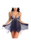 HASU Plus La Taille Sexy Femmes Hot Lingerie Porno Vêtements De Nuit pour Le Sexe Femmes Babydoll Robe en Dentelle Transparen