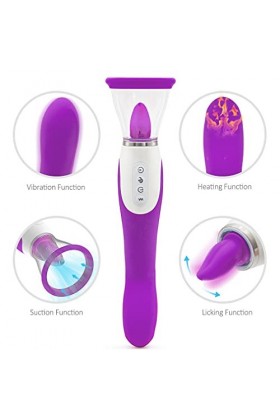 - DìḷĐò Gode Péņę Vîbrátěur À Double Tête Portable Masseur Manuel Étanche Sèxtôysé Plâïsir Femme Homme Masșagęr