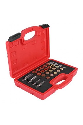 Outils de Réparation de Filetage de Carter dhuile, Kit dOutils de Bouchon de Vidange Automobile Haute Résistance